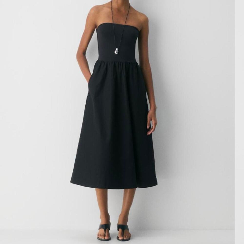 Aritzia Babaton fluid poplin dress. Size XS
